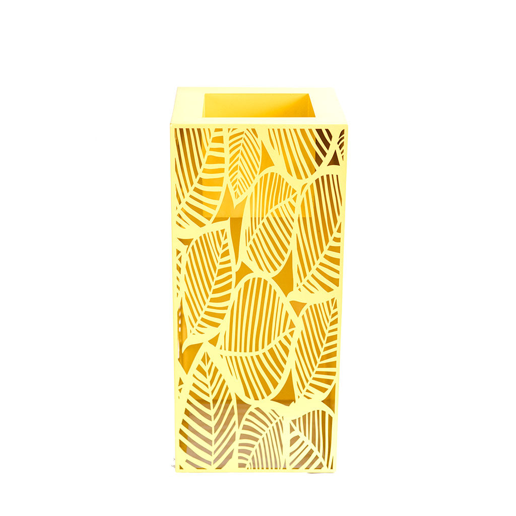 Plant Couture - Artificial Plant Pot - Square Metallics Abstract Pot Mild Steel 