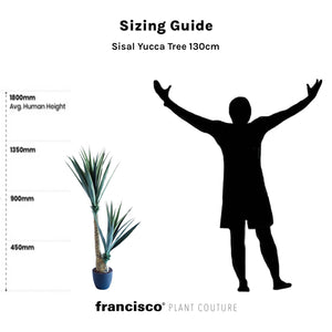 Sisal Yucca Tree 130cm - Plant Couture - Artificial Plants