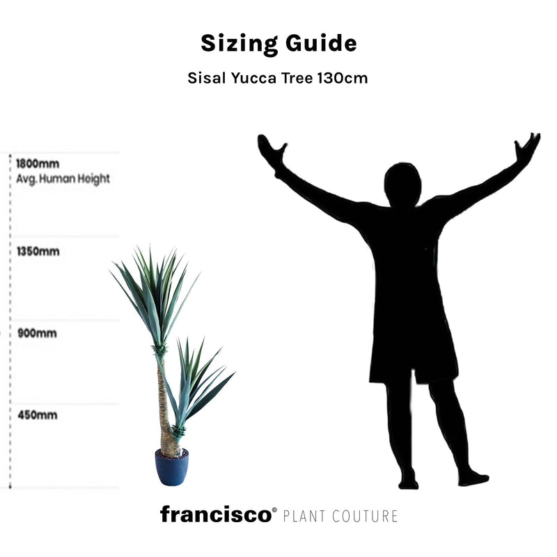 Sisal Yucca Tree 130cm - Plant Couture - Artificial Plants