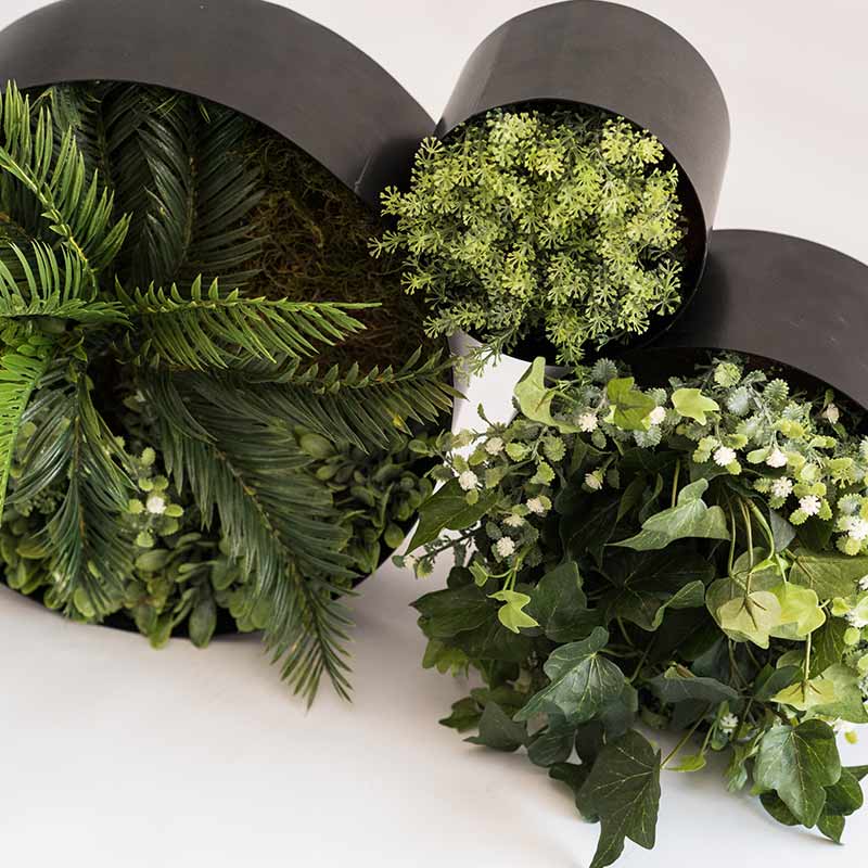 Plant Couture - Artificial Plant & Pot Combo - Wall Ring Set
