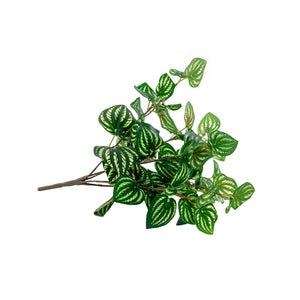 Plant Couture - Artificial Plants - Watermelon Leaf Bush 36cm - Side 