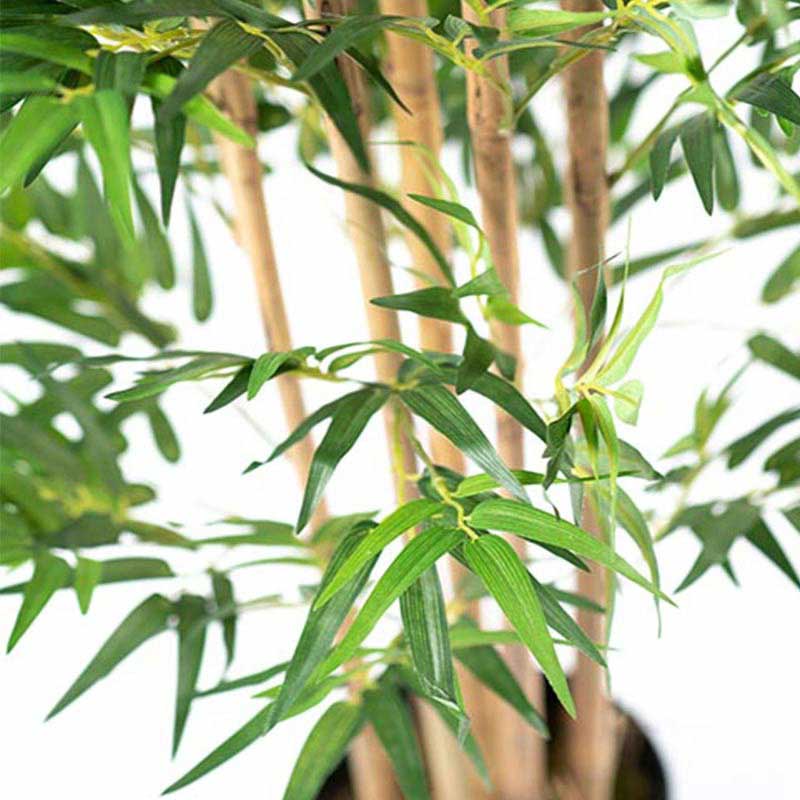 Plant Couture - Artificial Plants - Bamboo Tree 180cm - Close Up Of Leaves And Stem 