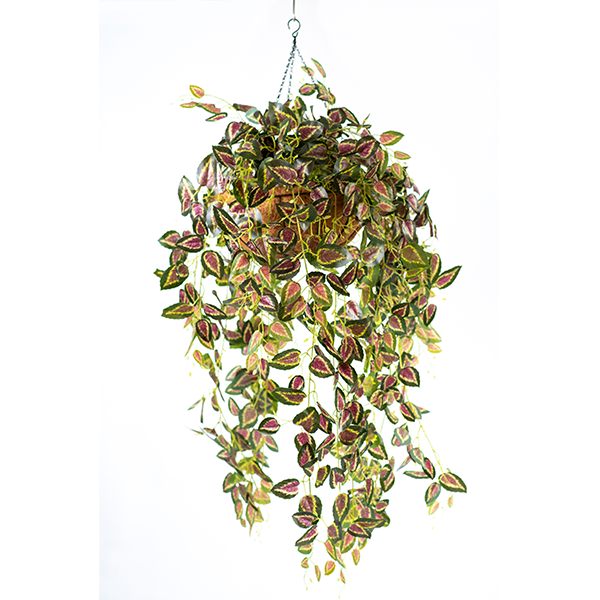Plant Couture - Artificial Plants - Hanging Basket Medium with Hanging Perilla