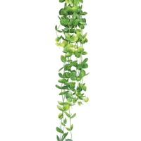 Plant Couture - Artificial Plants - Hanging Circles Leaves Bush 97cm - Close Up