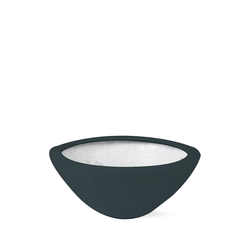 Plant Couture - Artificial Plant Pot - Strelli - Desk Bowl - Granite Grey 