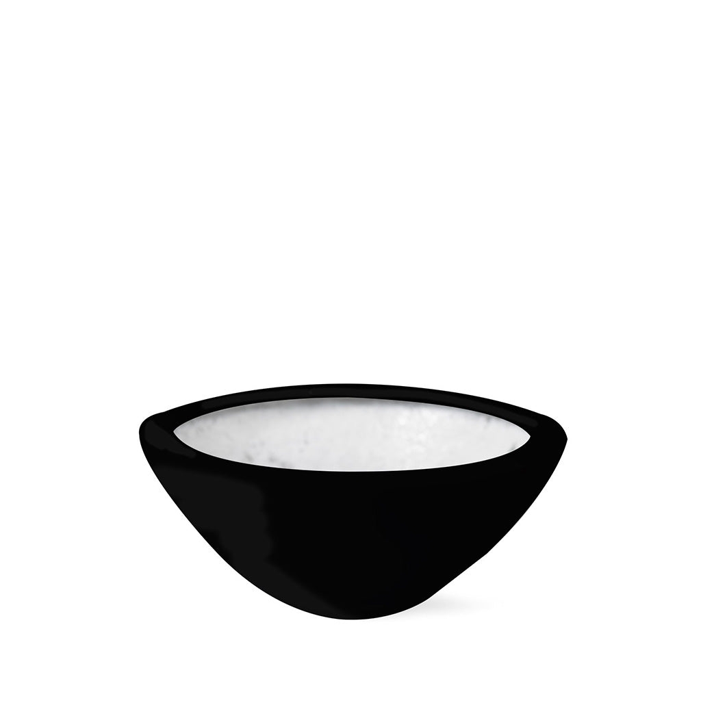 Plant Couture - Artificial Plant Pot - Strelli - Desk Bowl - Jet Black 
