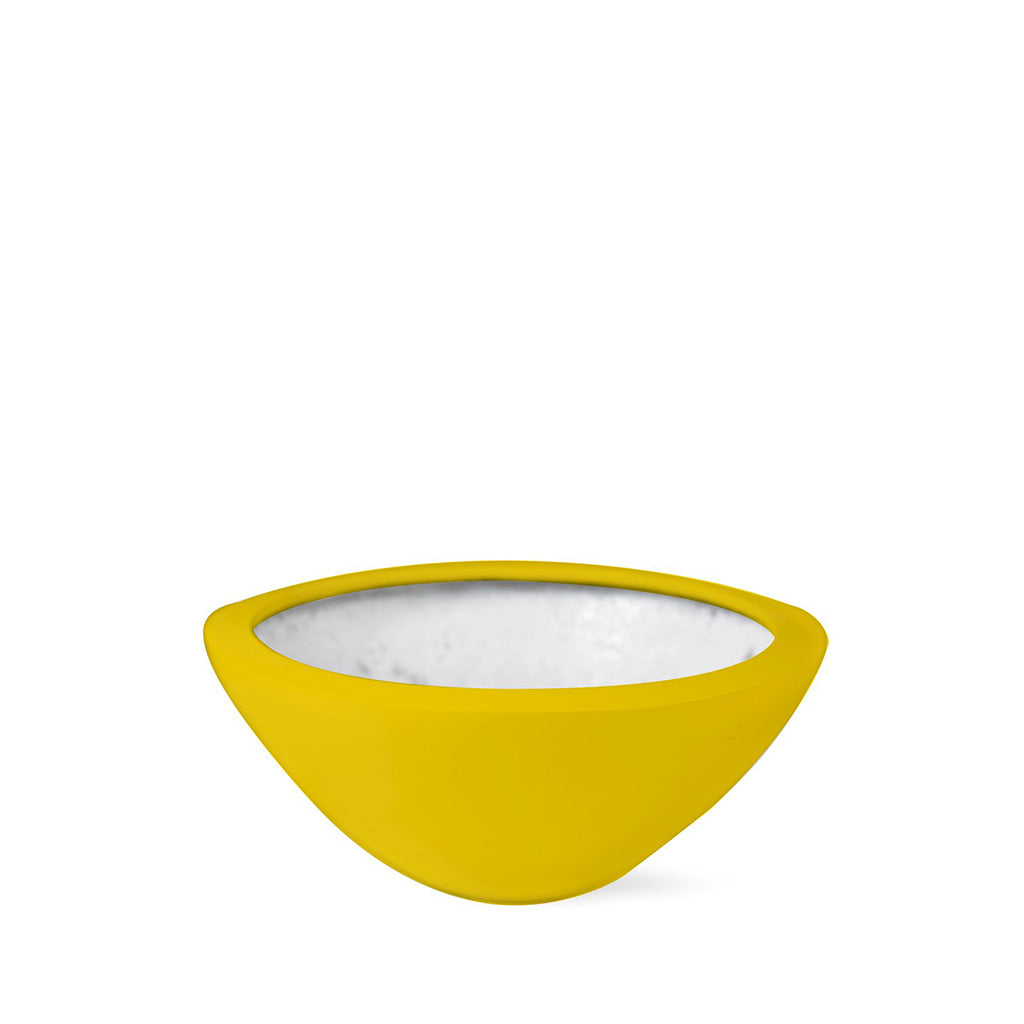 Plant Couture - Artificial Plant Pot - Strelli - Desk Bowl - Traffic Yellow 